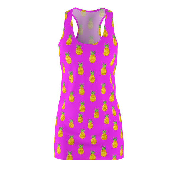 Pink Pineapple Women's Cut & Sew Racerback Dress