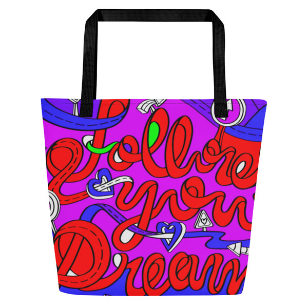 Chantelle All-Over Print Large Tote Bag